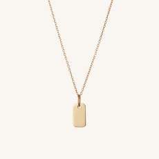 Engravable Tag Necklace - $240 | Mejuri (Global)