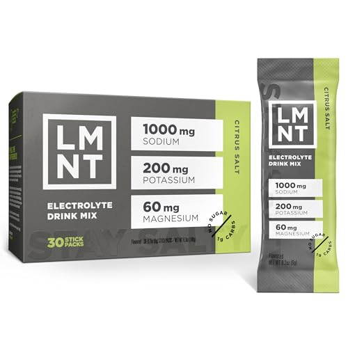 LMNT Zero Sugar Electrolytes - Citrus Salt | Drink Mix | 30-Count | Amazon (US)
