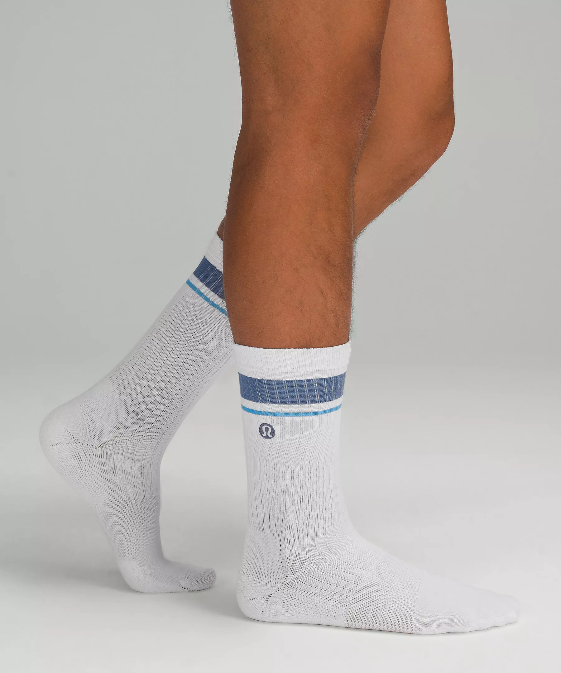 Men's Daily Stride Ribbed Comfort Crew Socks *Stripe | Men's Socks | lululemon | Lululemon (US)