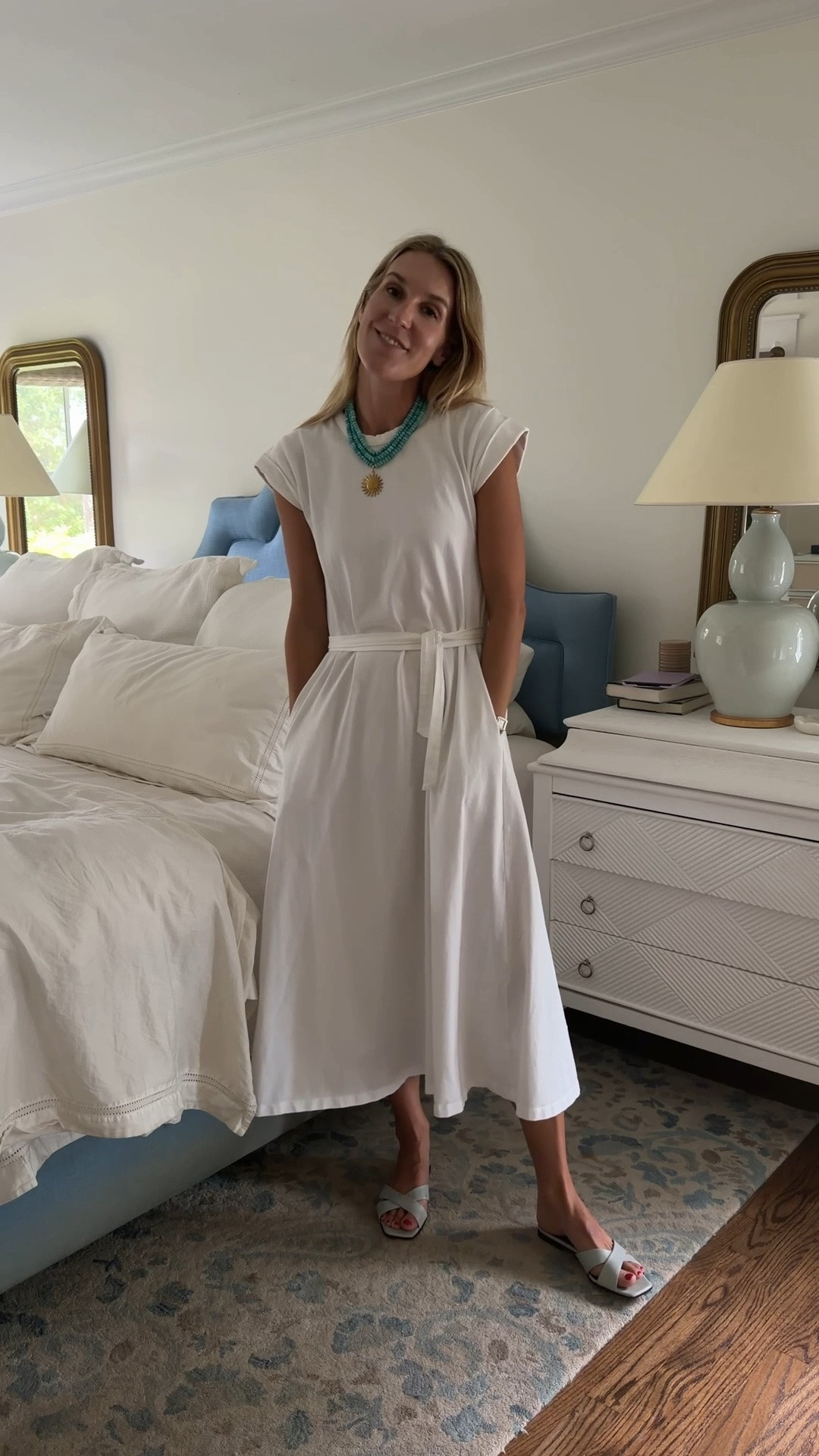 Friday work outfit in a go-to t-shirt dress (wearing xs- runs roomy) that I have in white and black

#LTKTall #LTKWorkwear #LTKootd