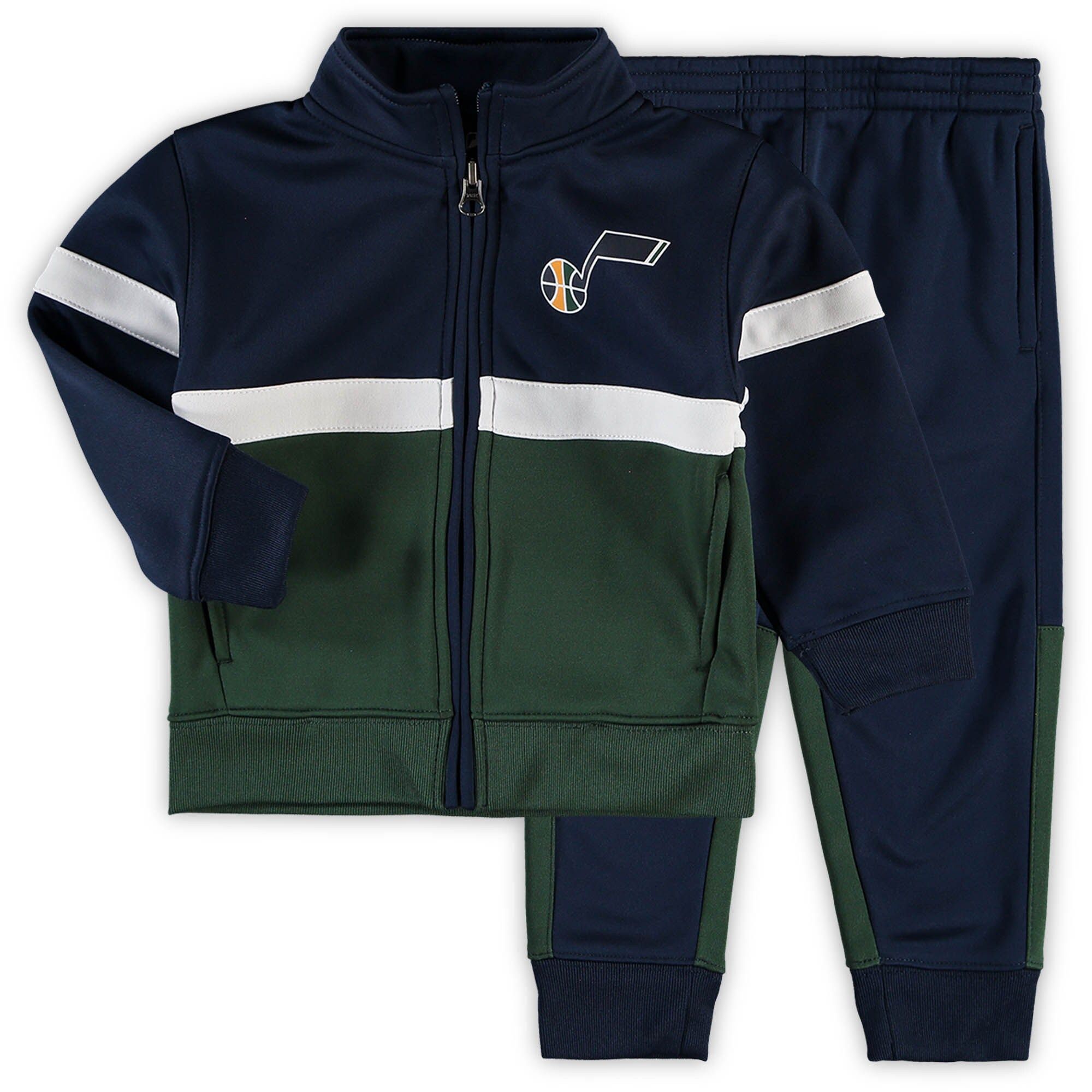Toddler Utah Jazz Navy Shot Caller Full-Zip Track Jacket & Pants Set | NBA Shop