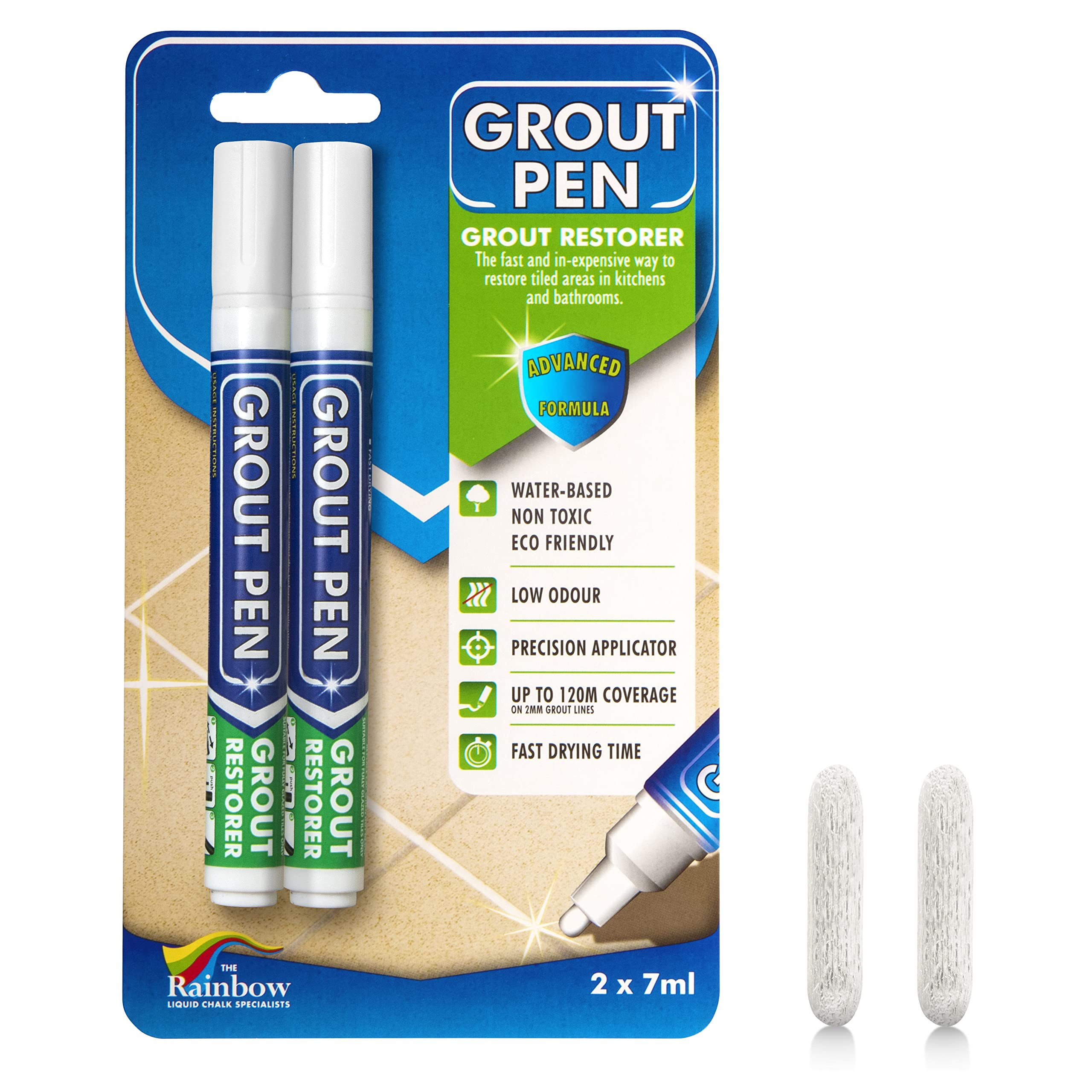 Grout Pen White Tile Grout Paint Marker: Waterproof Tile Grout Colorant and Sealer Pens for Clean... | Amazon (US)