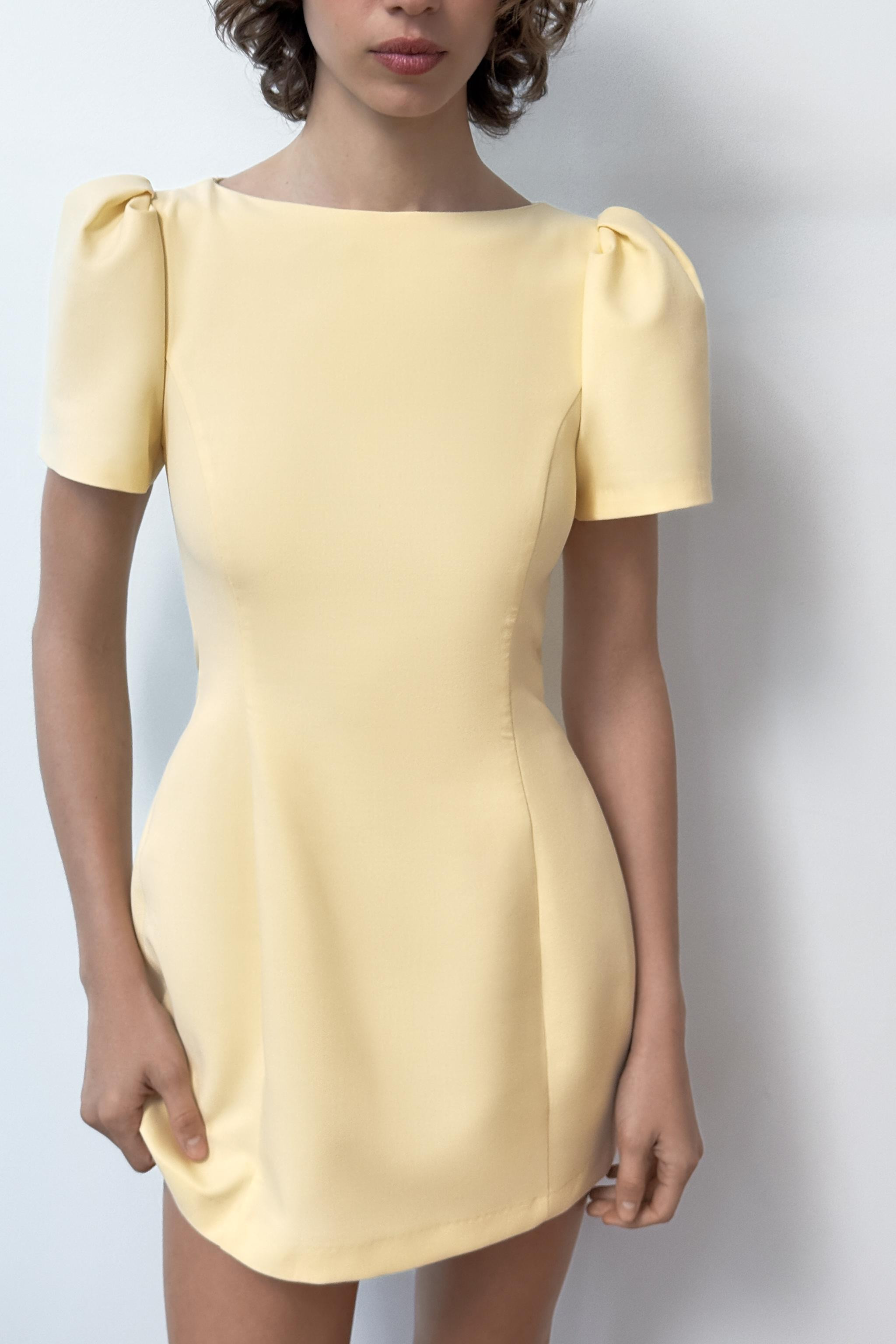 PLEATED SHORT DRESS WITH POCKETS | Zara UK