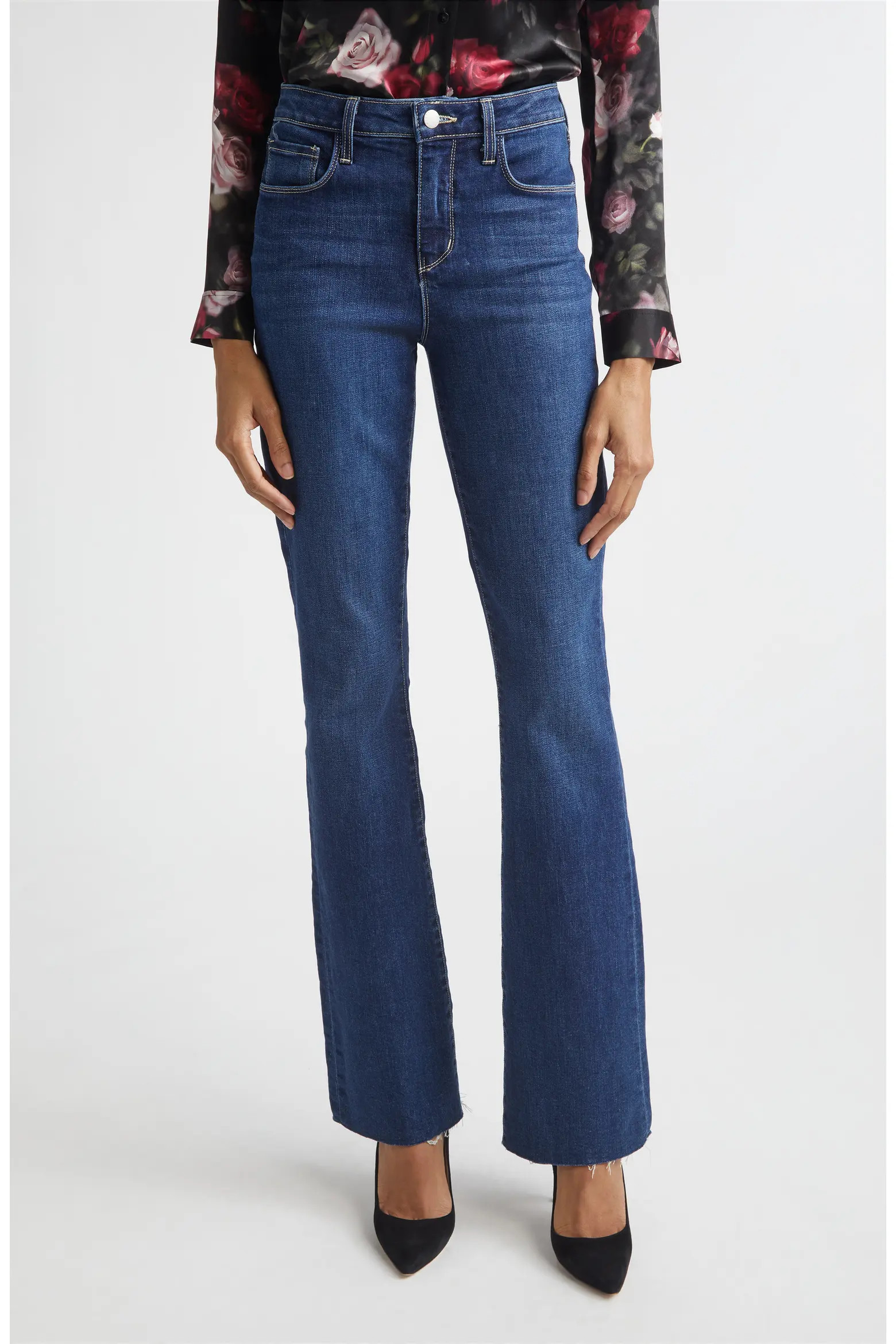 Ruth Raw Hem Straight Leg Jeans (Women) | Nordstrom | Nordstrom
