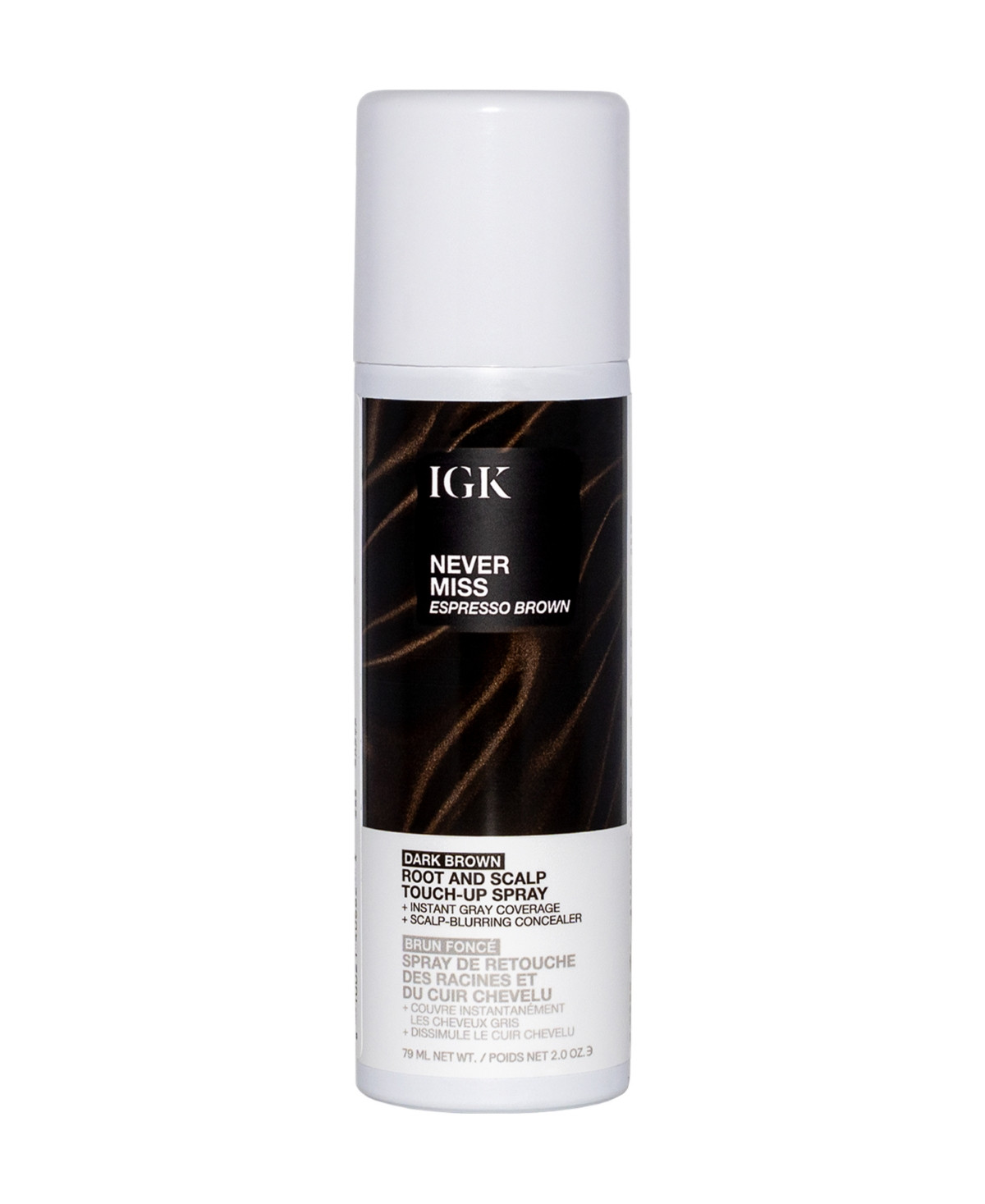 Igk Hair Never Miss Root and Scalp Espresso Brown Touch-Up Spray - Dark Brown | Macy's