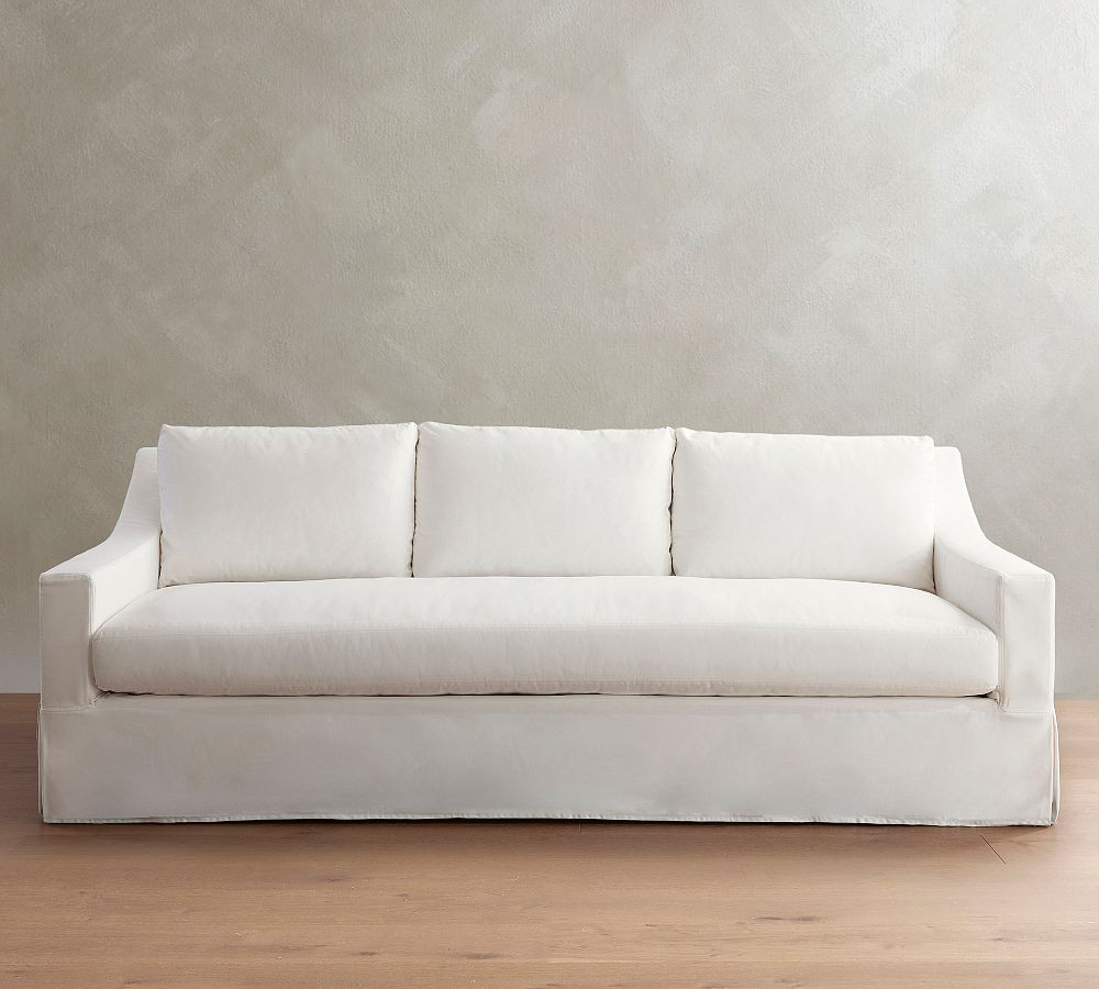 York Slope Arm Slipcovered Sofa (60"-108") | Pottery Barn (US)