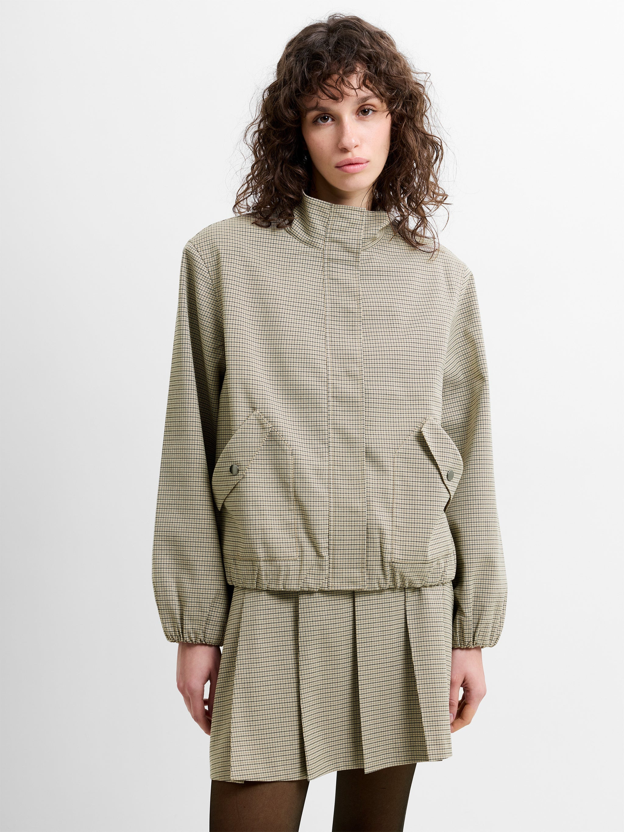 Shayla Prince of Wales Check Jacket | French Connection (UK)