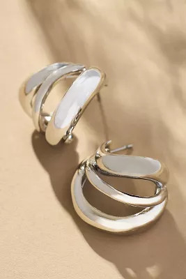 Triple Curve Huggie Earrings | Anthropologie (US)