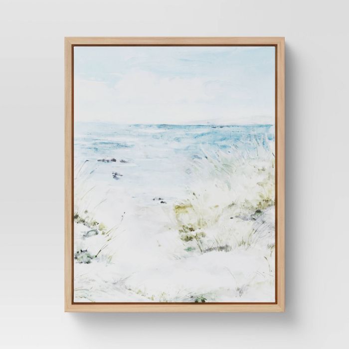 16" x 20" Seaside Landscape Framed Wall Art - Threshold™ | Target