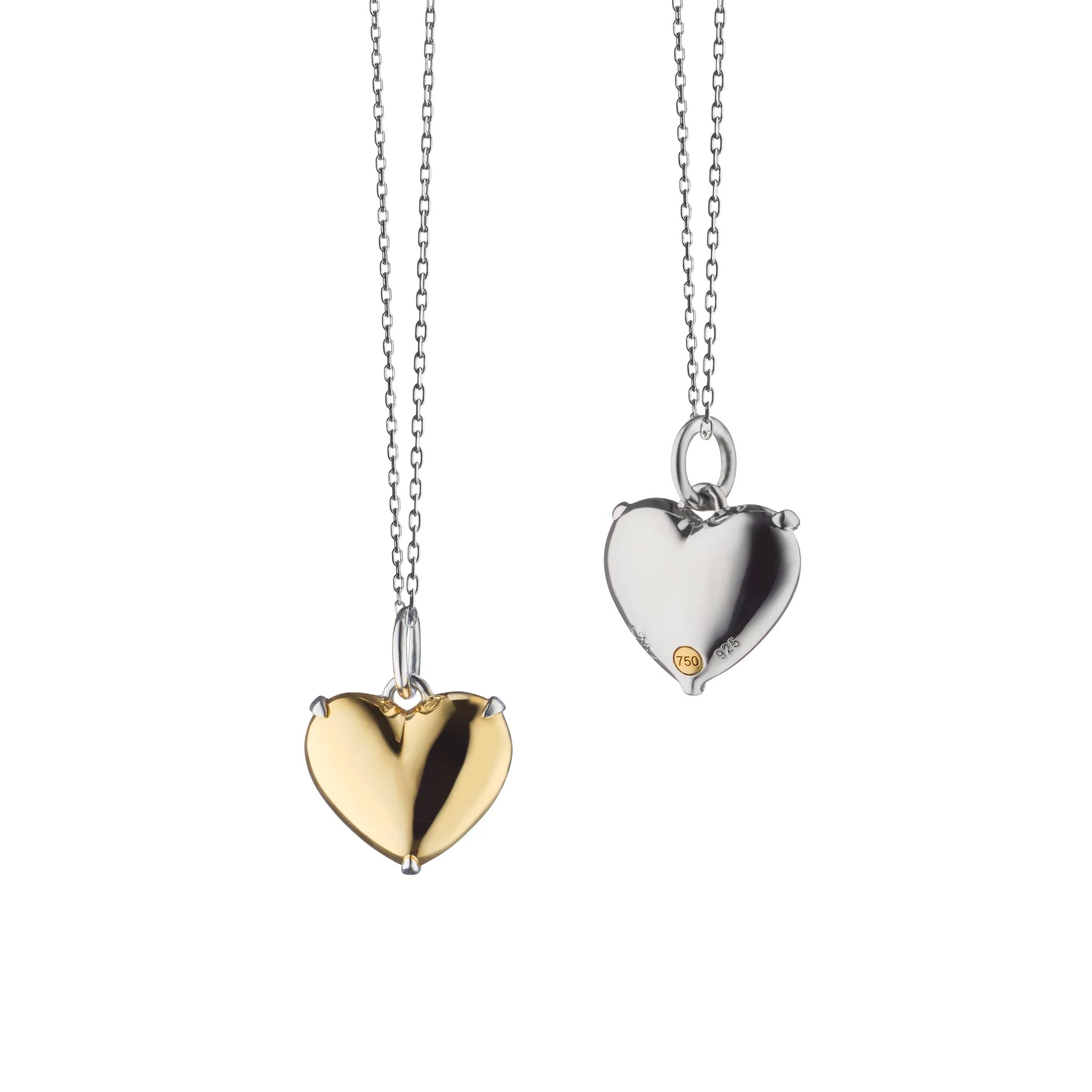 "Heart of Gold" Two-Tone Charm Necklace | Monica Rich Kosann