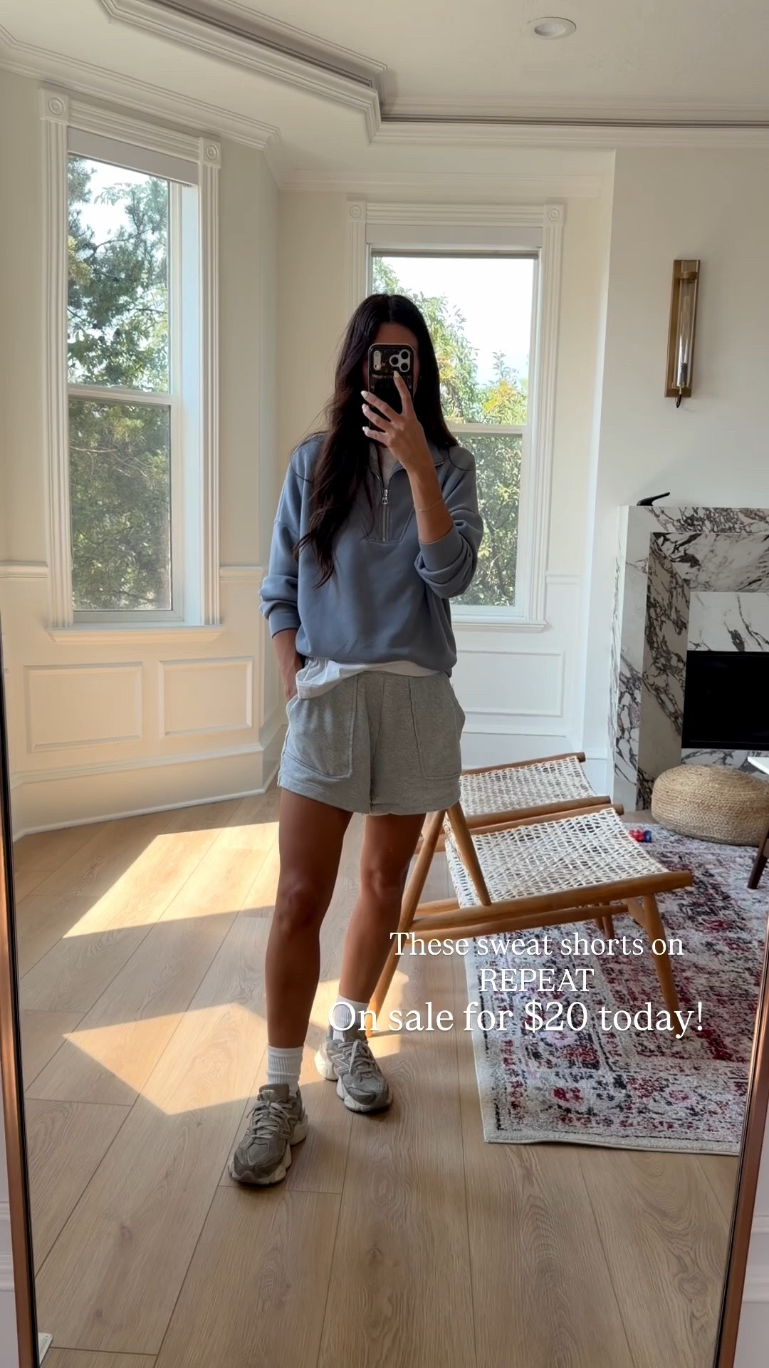 Today’s comfy, OOTD! I have the size extra small and sweatshirt. They were pretty true to size 
￼￼

#LTKootd #LTKSeasonal #LTKSaleAlert