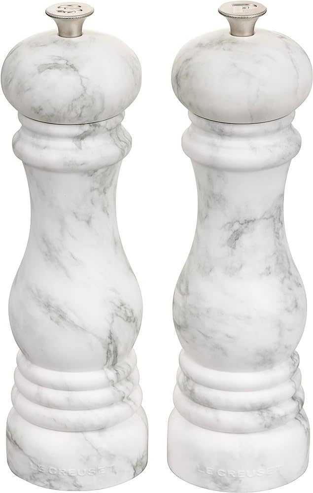 Le Creuset 8" Salt and Pepper Mill, Marble Collection S & P Set, Large | Amazon (US)