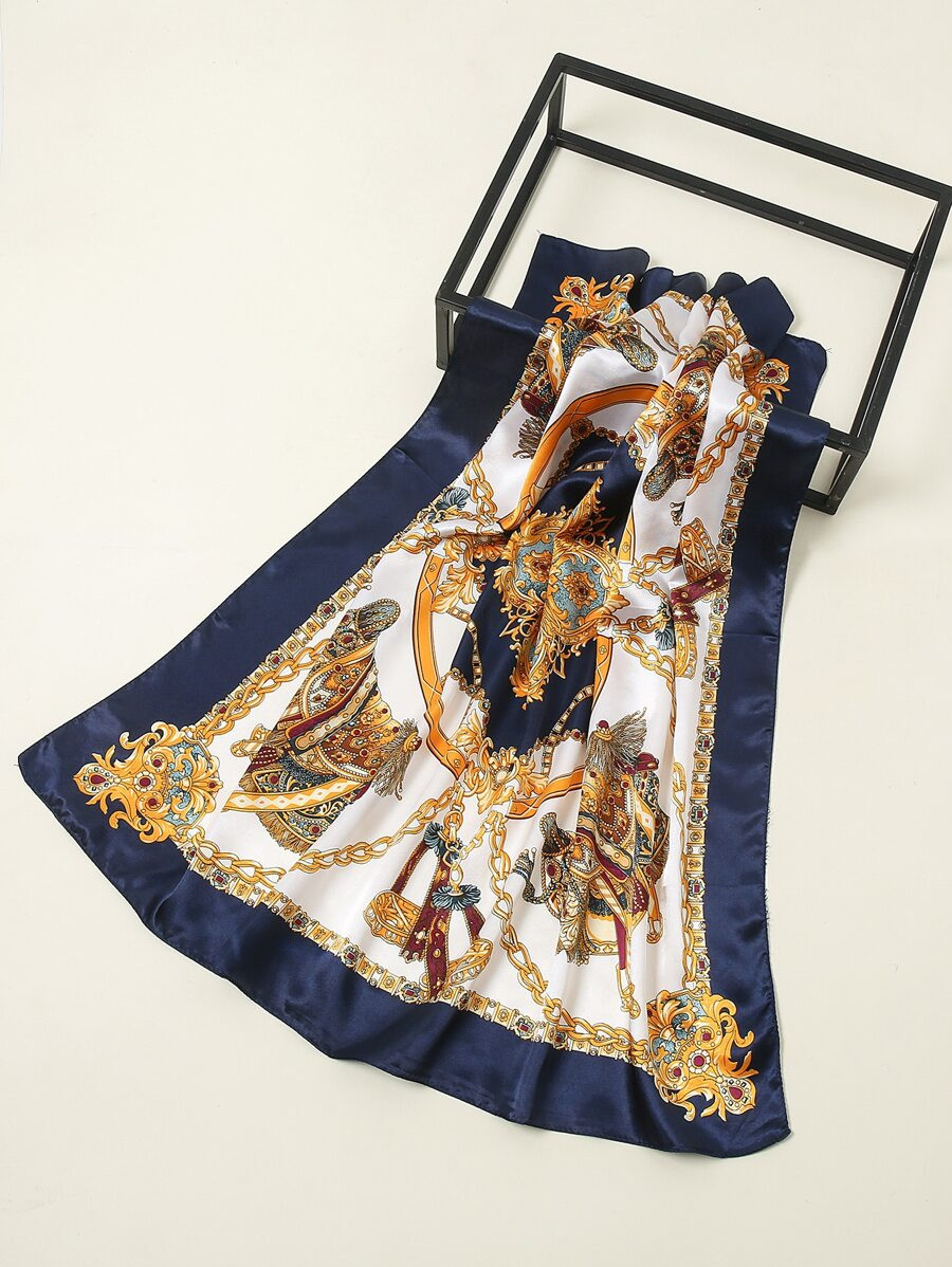 Chain Pattern Scarf | SHEIN
