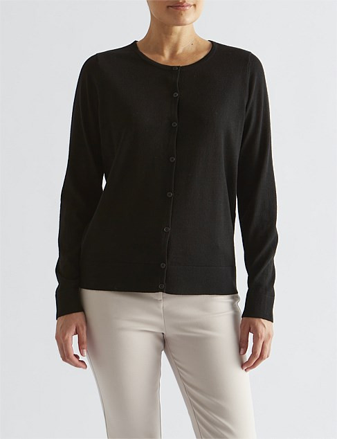 Merino Classic Button Up Cardigan | David Jones (Australia & New Zealand)