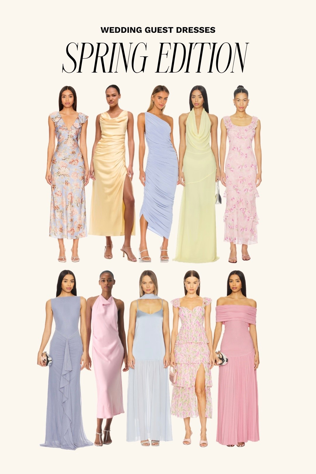 Spring wedding guest dresses | spring wedding attire, spring wedding guest dress, wedding guest attire, spring weddings, formal dresses, cocktail dresses, floral dresses, floral maxi dress, satin dress, spring midi dress

#LTKWedding #LTKSeasonal
