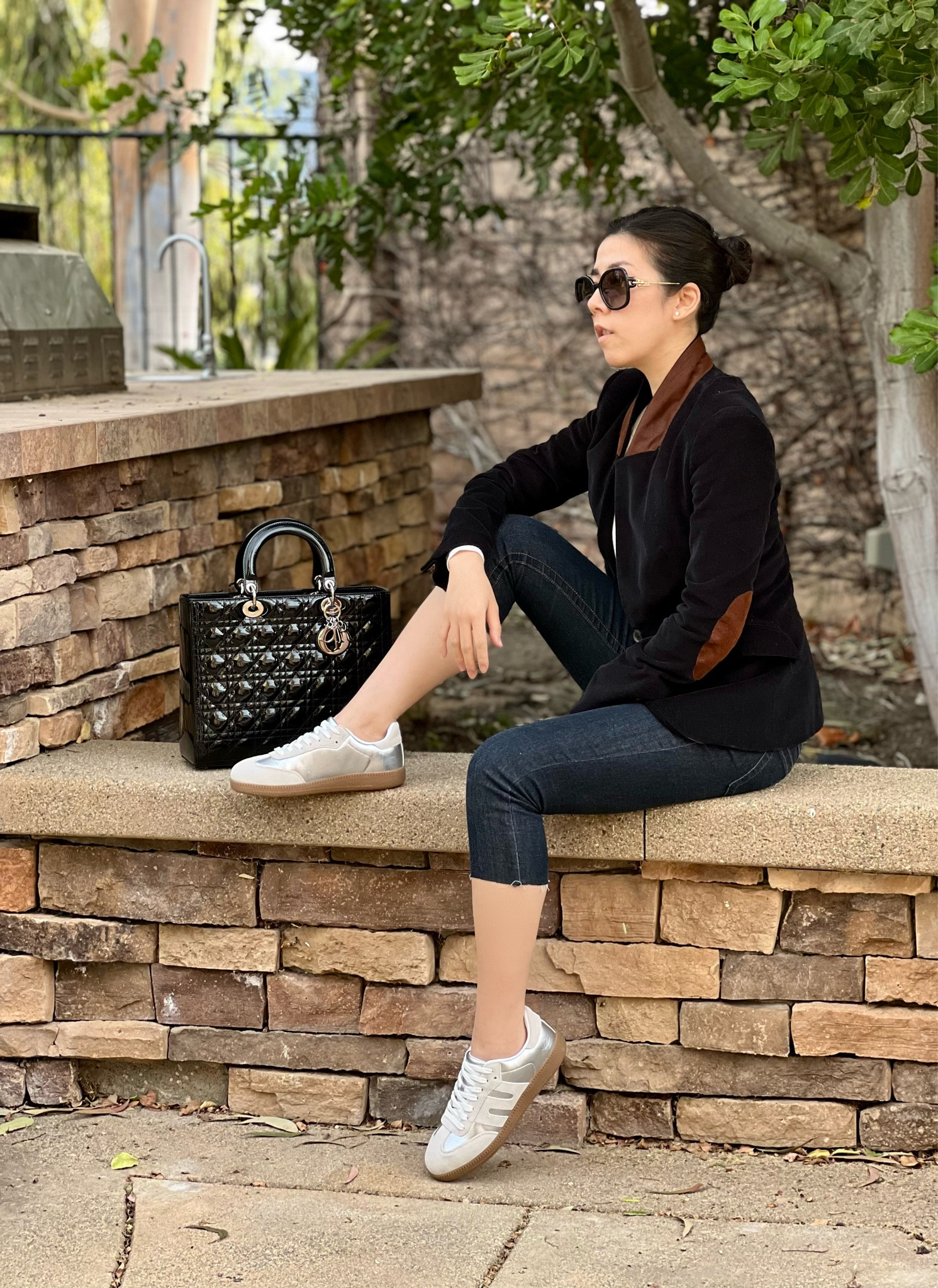 Casual and comfortable shoes shouldn’t mean you have to sacrifice style. Spruce up an ordinary look with shiny sneakers. I paired my corduroy elbow patch blazer with DIY calf hugging denim capris with my silver sneakers. I’m surprised with just how comfortable this pair is!

#LTKSaleAlert #LTKShoeCrush #LTKFindsUnder100
