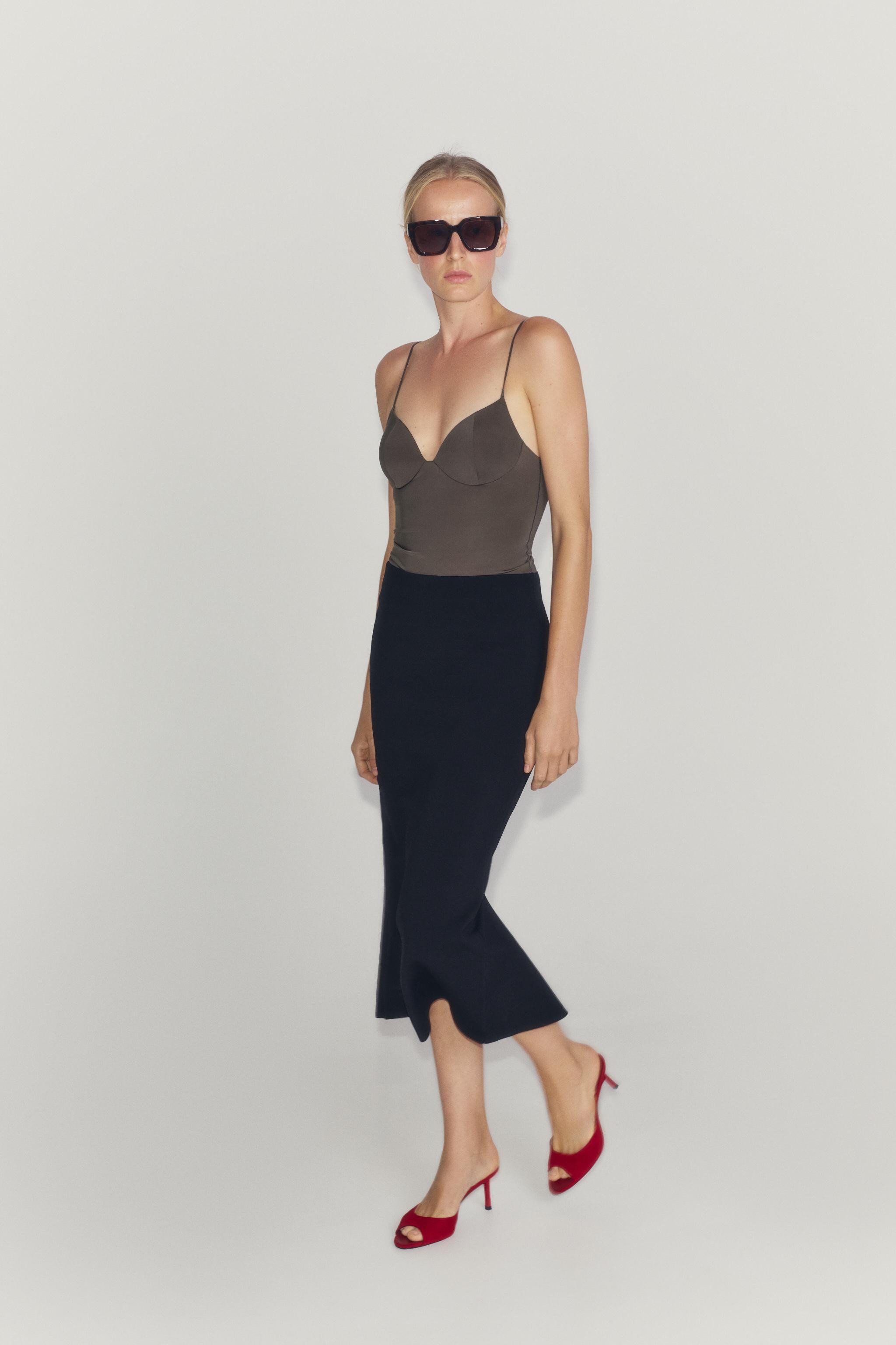 SUEDE HEELED MULES | Zara UK