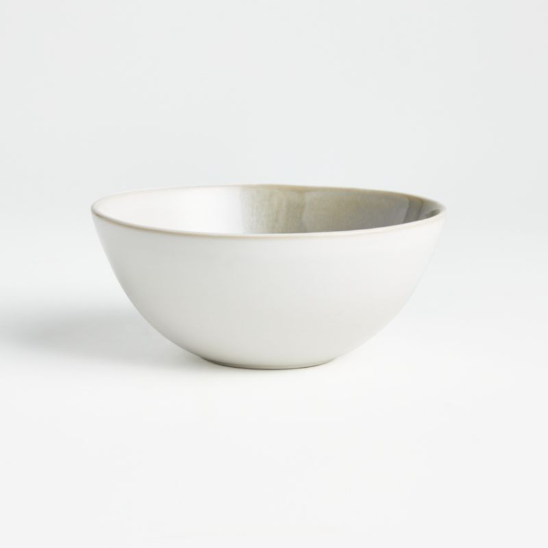 Ora Blue Grey Cereal Bowl + Reviews | Crate & Barrel | Crate & Barrel