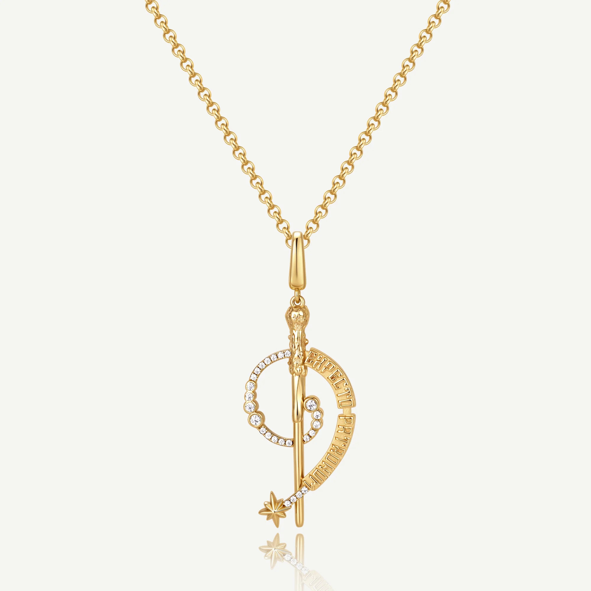 Harry Potter Wand Charm Necklace | Silver Pendant | FANCI ME