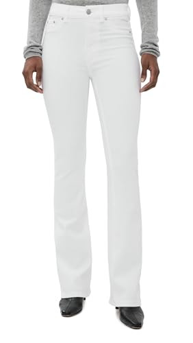DL1961 Women's Bridget Bootcut High Rise Instasculpt Jeans, White (DL Airbrushed), 25 | Amazon (US)