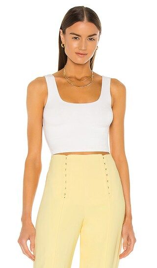 Signature Tank Crop in White | Revolve Clothing (Global)