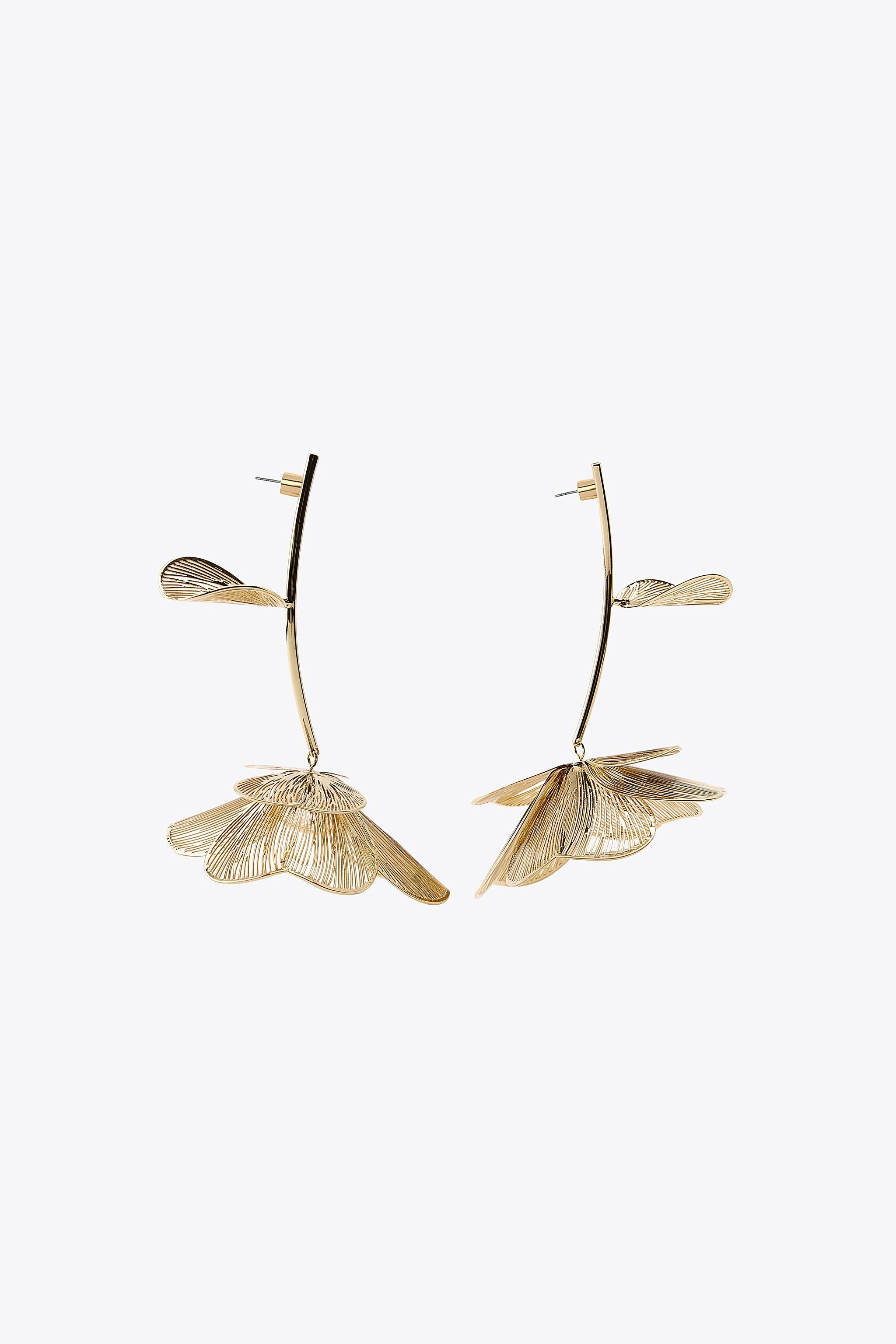 FLOWER EARRINGS | Zara US