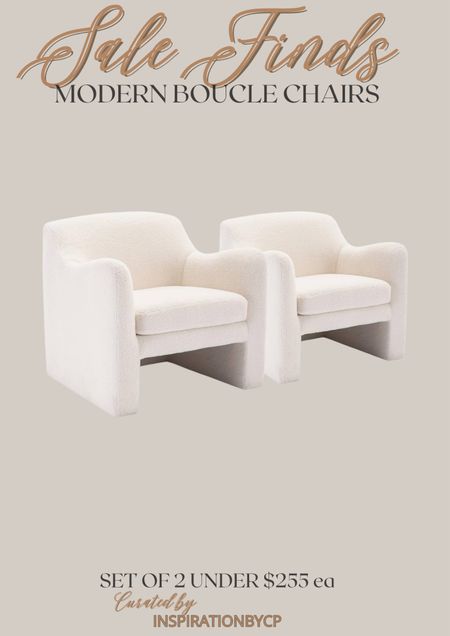 Affordable modern accent chairs set of 2
BOUCLE, accent chairs, living room, home office, modern home, designer look, look for less, amazing home, target style, cb2, west elm

#LTKsalealert #LTKhome #LTKstyletip