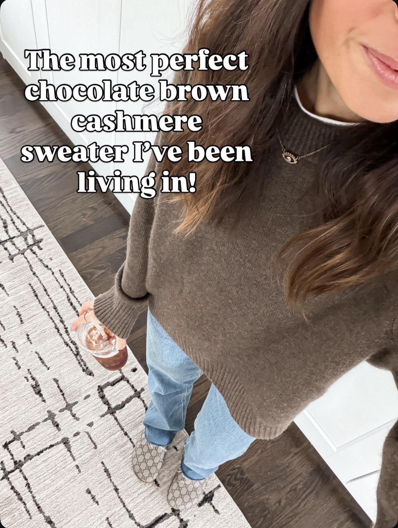 The most perfect chocolate brown cashmere sweater I’ve been living in 🤎 Wearing xsmall. So soft and classic.

#LTKHoliday #LTKGiftGuide #LTKOver40