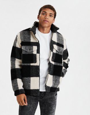 AE Sherpa Zip-Up Jacket | American Eagle Outfitters (US & CA)