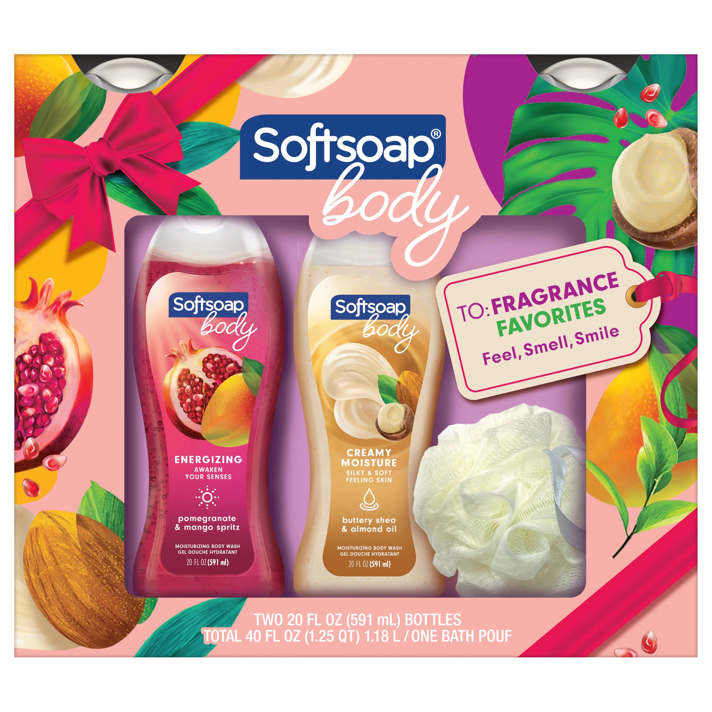 Softsoap Body Wash Gift Set, Pomegranate & Mango Spritz scent and Buttery Shea & Almond Oil scent... | Walmart (US)