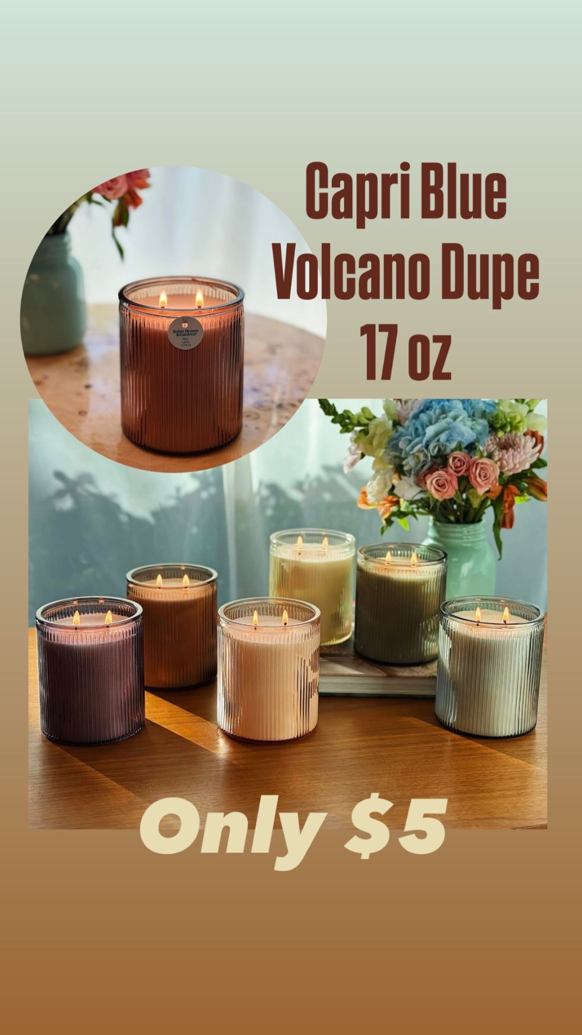 Beautiful Ribbed Candle 
17oz  2-Wick 
Only $5 🤎

#LTKGiftGuide #LTKHome #LTKSaleAlert