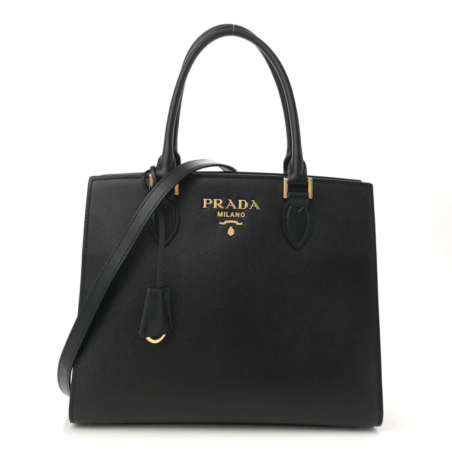 Prada Saffiano Soft Calfskin Large Tote Black 1759017 | FASHIONPHILE (US)