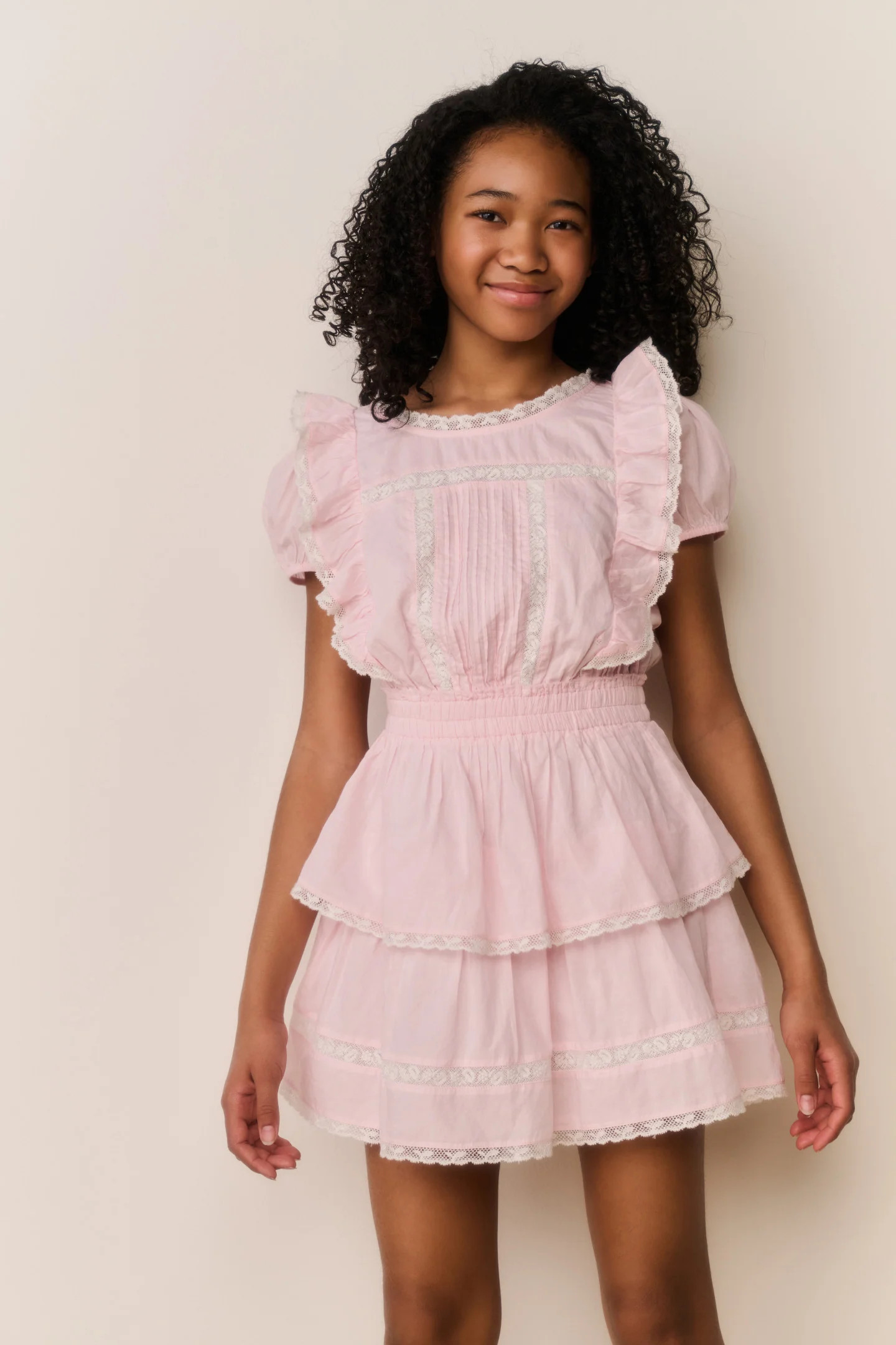 Tween Jaime Cotton Mini Dress | LoveShackFancy