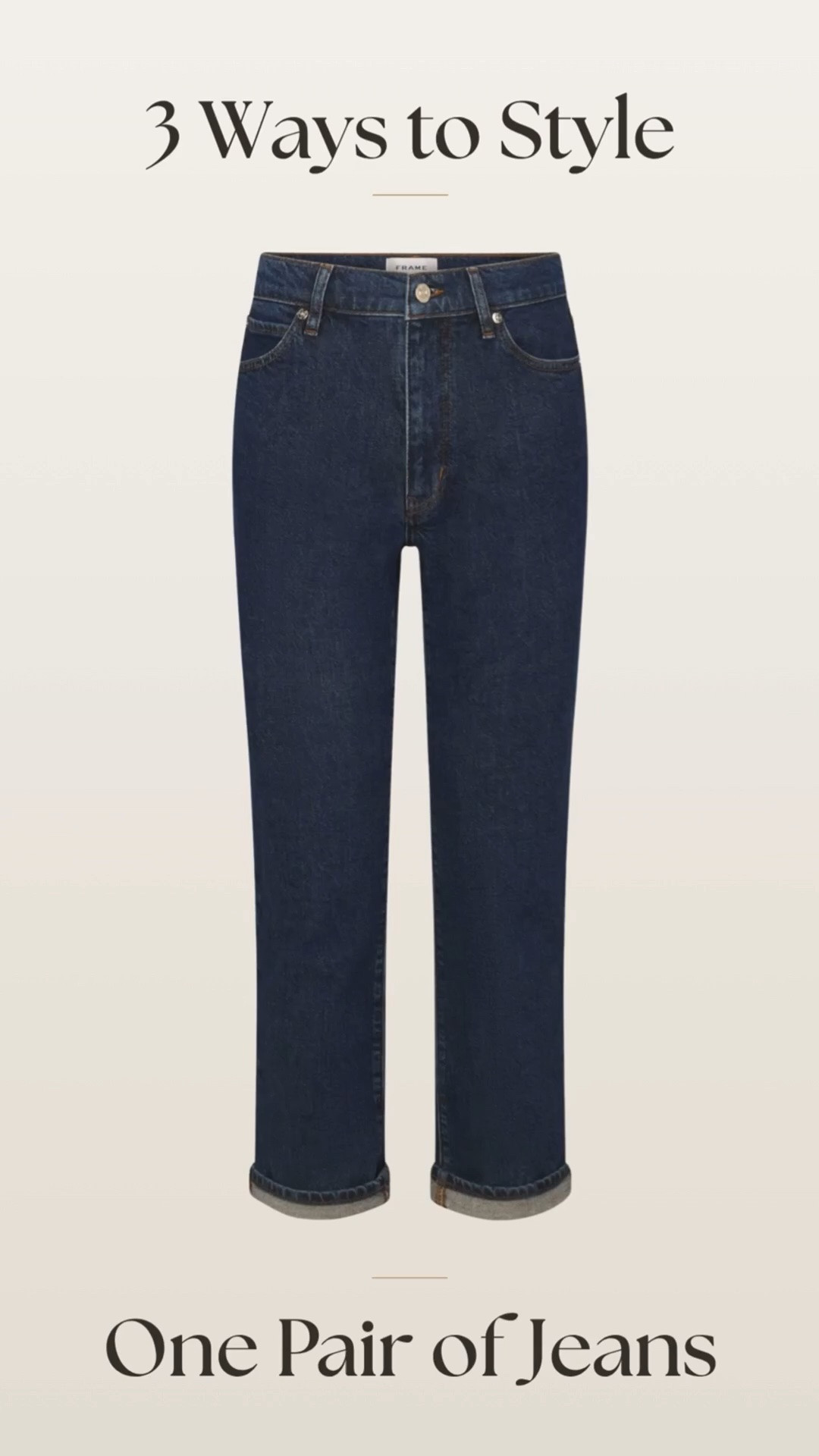 Great jeans should work harder than just your casual wardrobe.

These are the same pair of FRAME jeans styled three ways:

💼 Work
🍷 Dinner
☕ Weekend

This is exactly how I build my wardrobe—I look for versatile pieces that can be styled for different parts of my life instead of buying something for every occasion.

A timeless wardrobe isn’t about owning more. It’s about getting more from what you already have.

Everything is linked in my LTK (plus similar options where available).

Which look would you wear first—Work, Dinner, or Weekend? 👇

#LTKootd #LTKPetite #LTKWorkwear