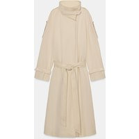 Zara - Zw Collection High-Neck Trench Coat - Butter - S - Woman | Zara US