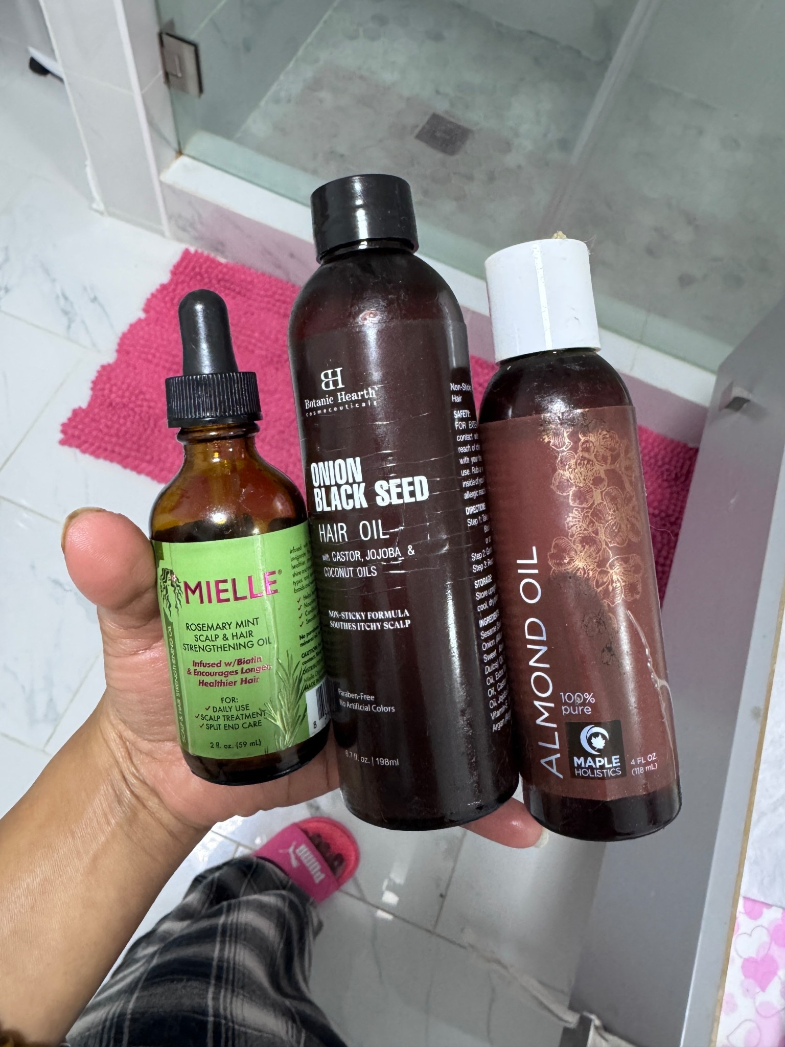 mixing these three oils and applying every weekend overnight 
rosemary oil 3-4 drops + onion oil + almond oil 

#LTKBeauty #LTKootd #LTKdayinmylife