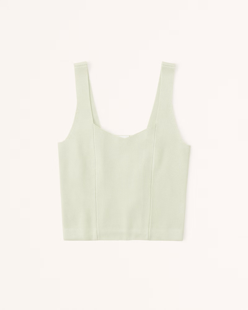 Elevated Knit Soft V-Neck Tank | Abercrombie & Fitch (US)