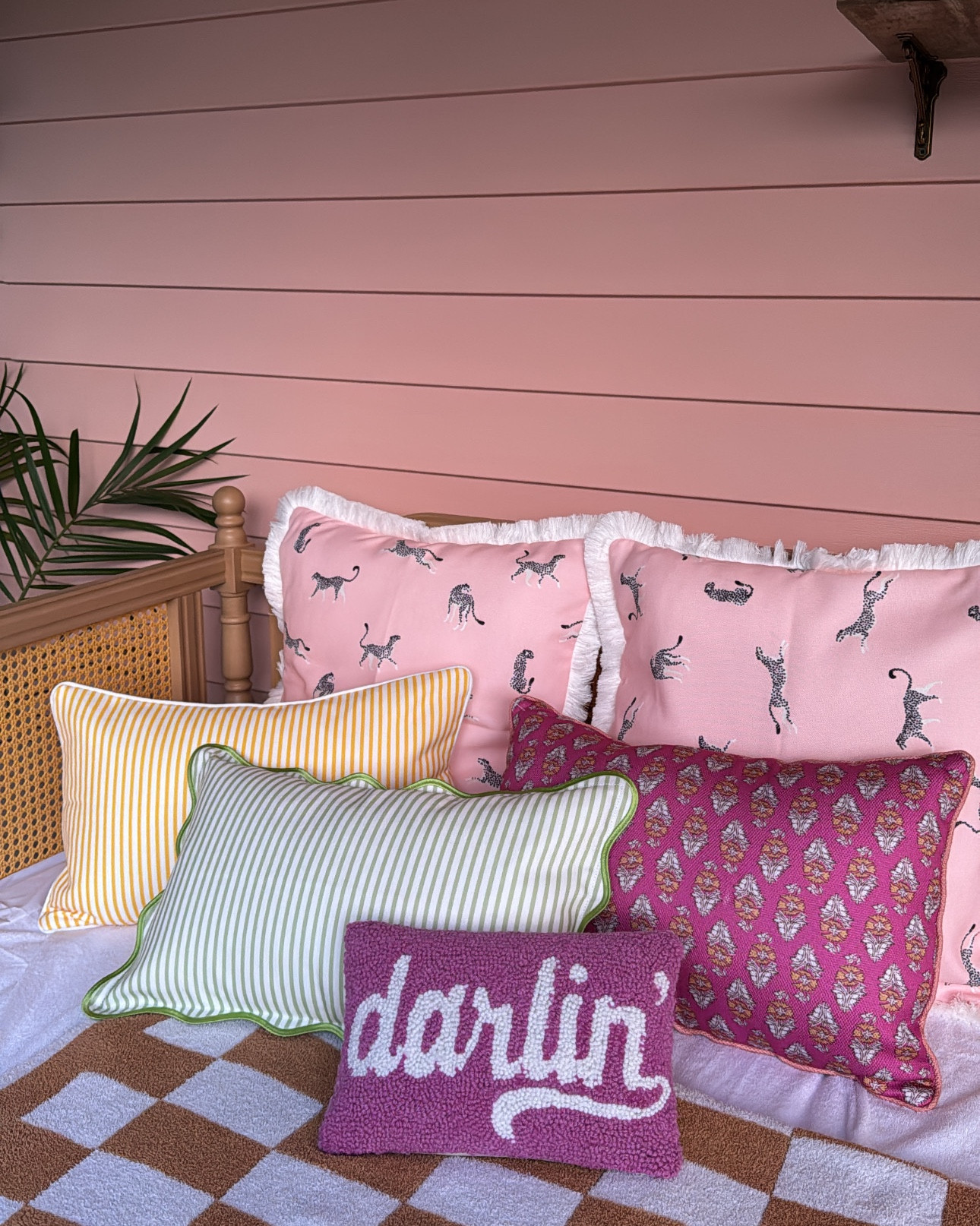 soon the whole bed will be fun pillows 🥹