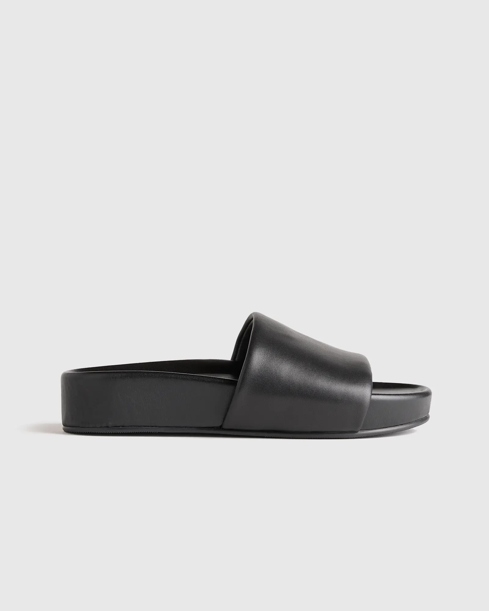 Italian Leather Platform Slide Sandal | Quince