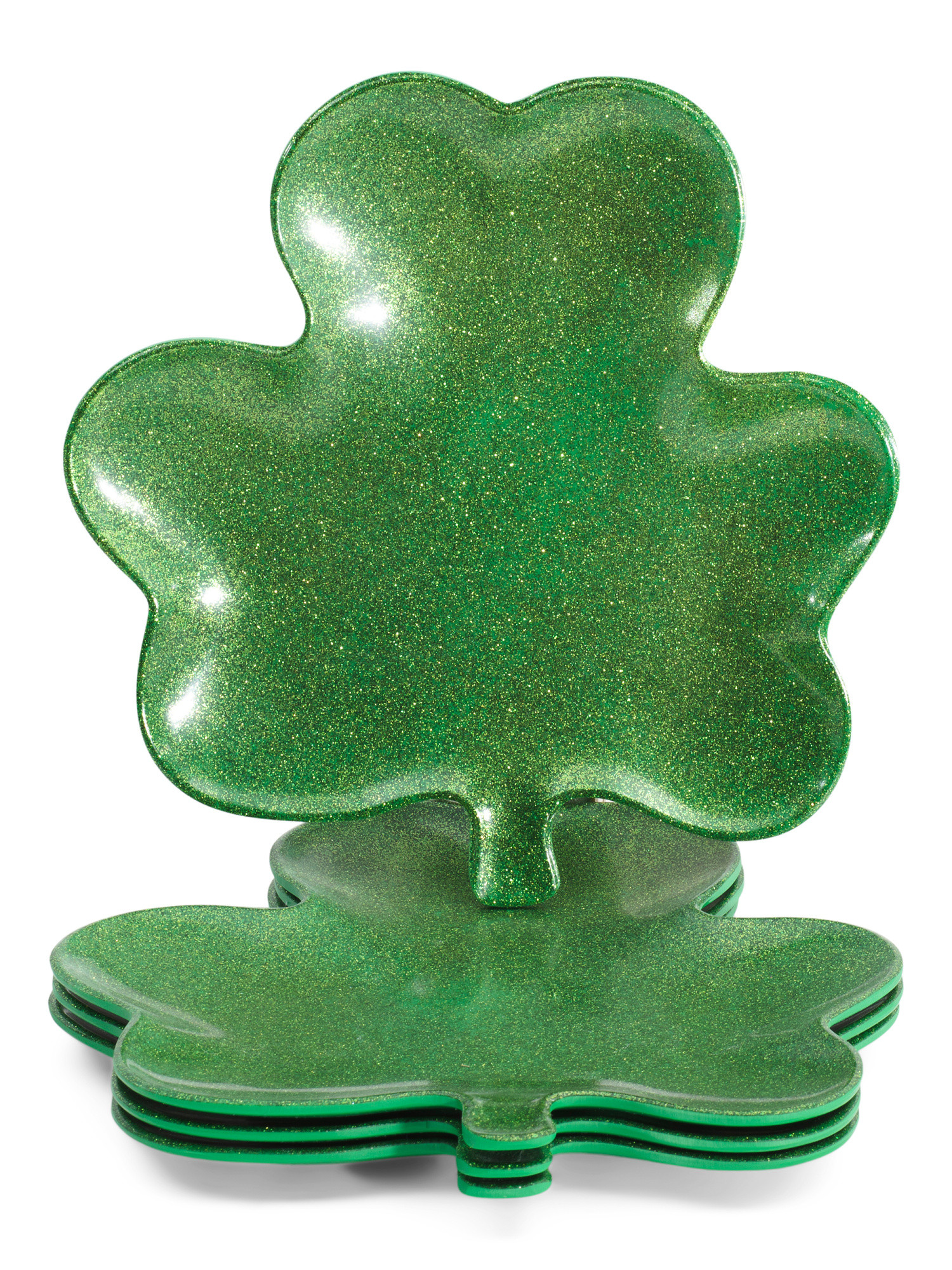 4pk Melamine Indoor Outdoor Shamrock Salad Plates | TJ Maxx