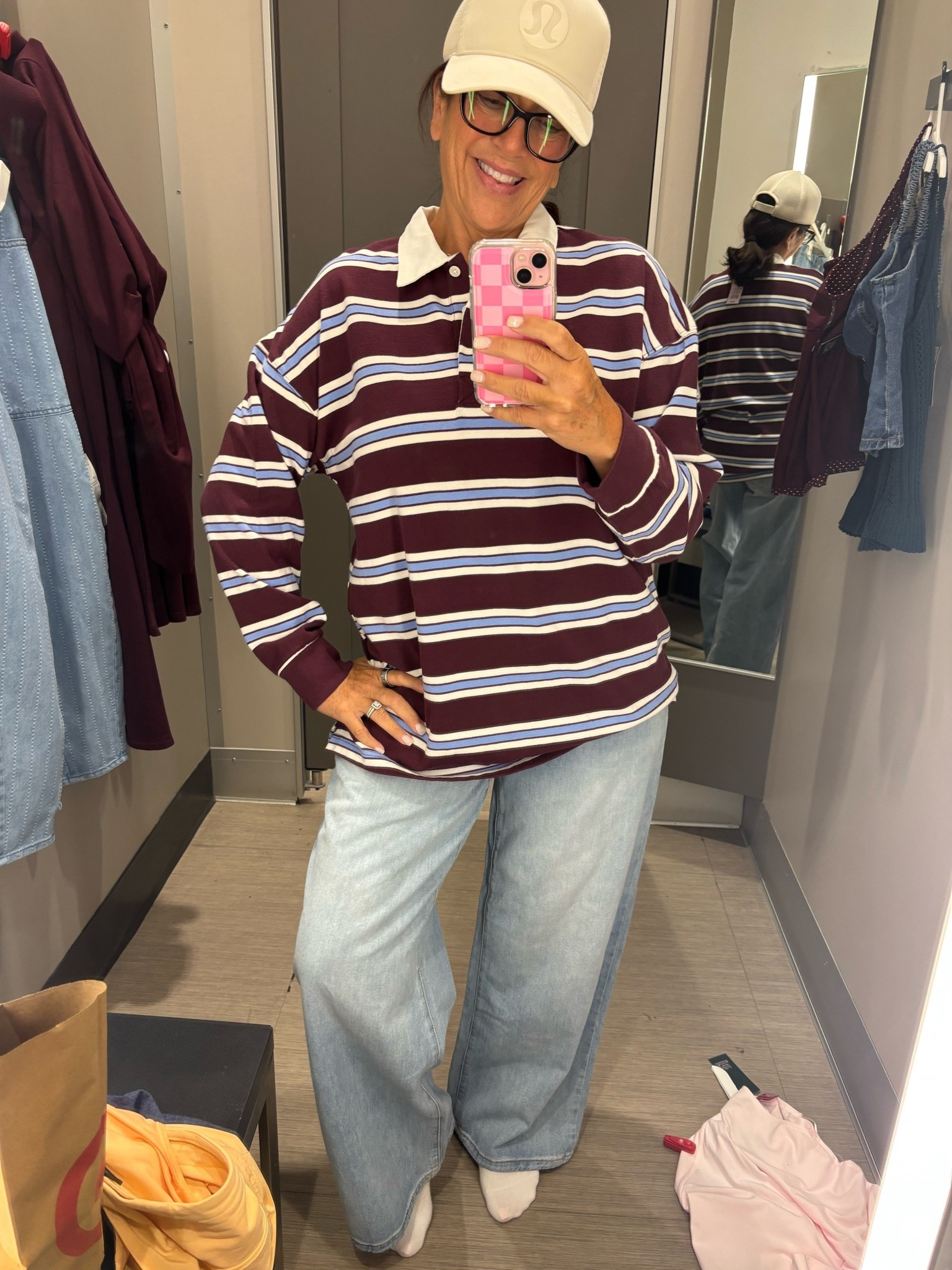 Target is killing it with this super soft rugby and low rise baggy jean!

#LTKootd #LTKSeasonal #LTKMidsize
