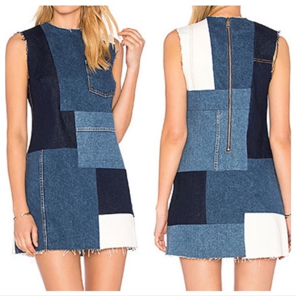 GRLFRND DENIM Heidi Patchwork Dress NWT | Poshmark