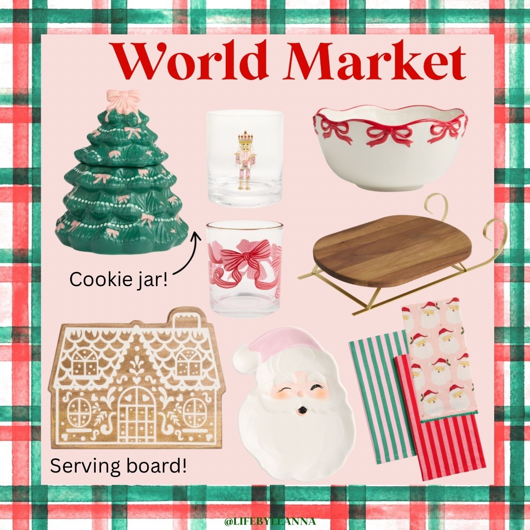 The sweetest pink Christmas items at World Market!! Especially loving that Christmas tree cookie jar! 






#worldmarket
#pinkchristmas


#LTKFindsUnder50 #LTKHome #LTKSeasonal