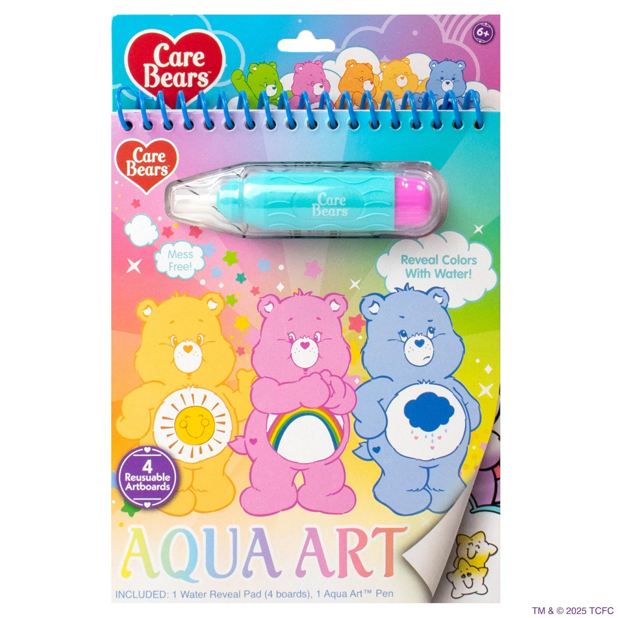 Care Bears Aqua Art, Paint With Water Books for Kids, Reusable Water-Reveal Activity, Mess Free C... | Amazon (US)