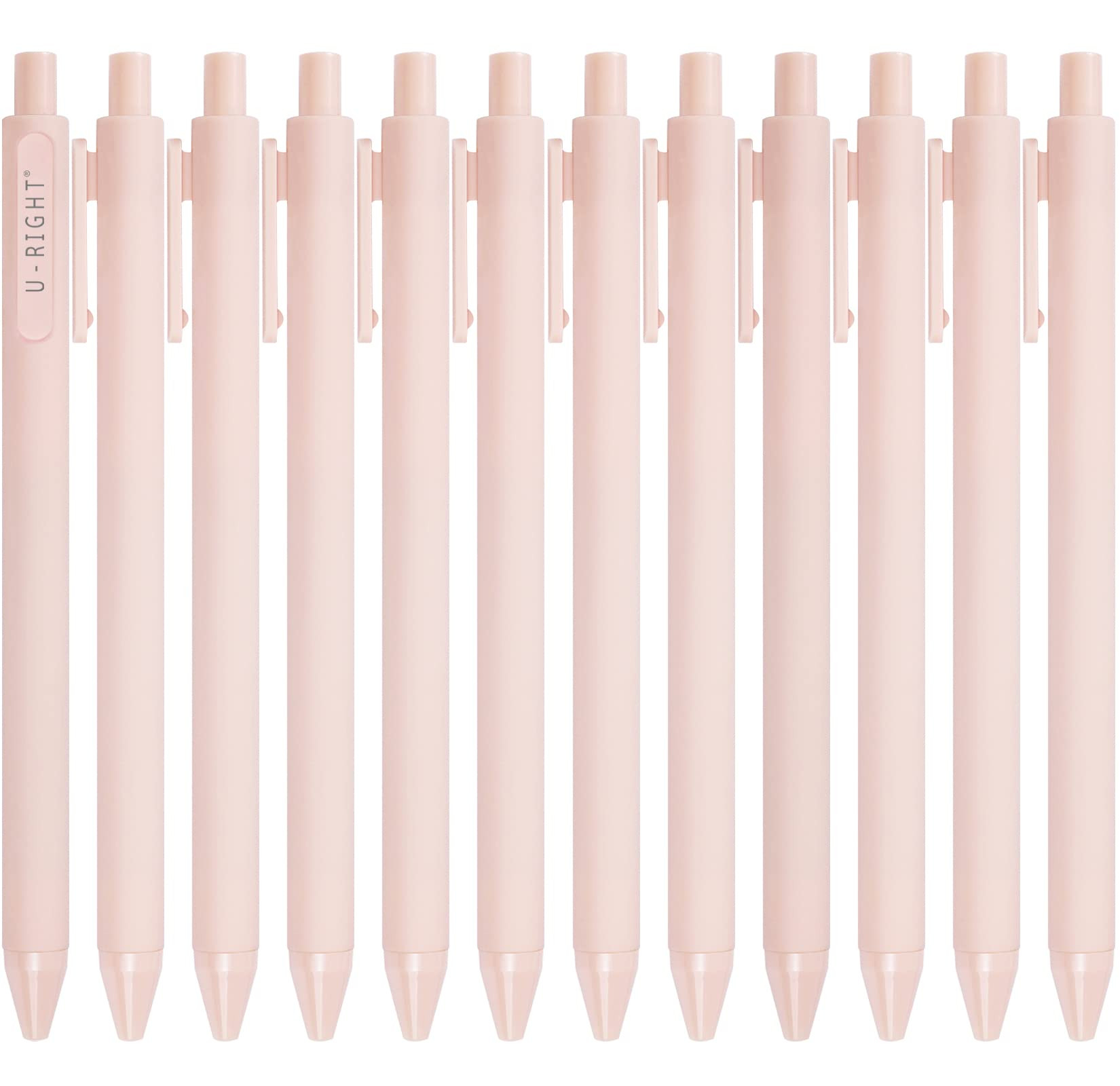 12 Pcs Gel Ink Pens Black Ink 0.5 mm Fine Point Smooth Writing Cute Pens for Office School (Pale ... | Amazon (US)