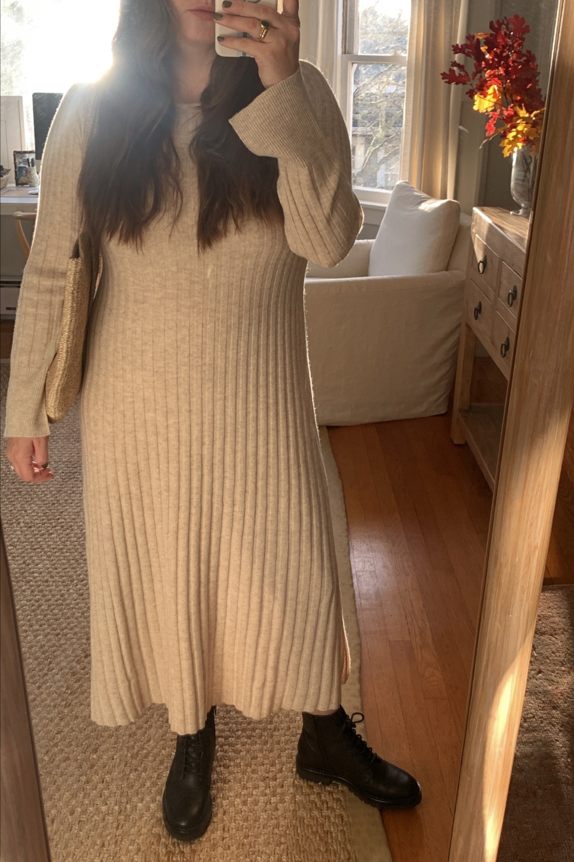 Fall sweater dress