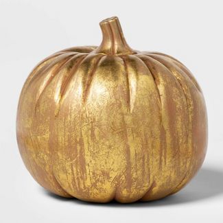 Pumpkin Gold Foil Mold Halloween Decorative Sculpture - Hyde & EEK! Boutique™ | Target