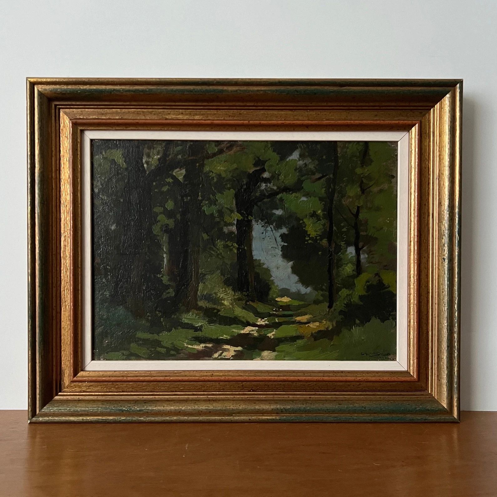 Antique Landscape Oil Painting, Moody Landscape, Country Landscape, Wooded Landscape, Forest Land... | Etsy (US)
