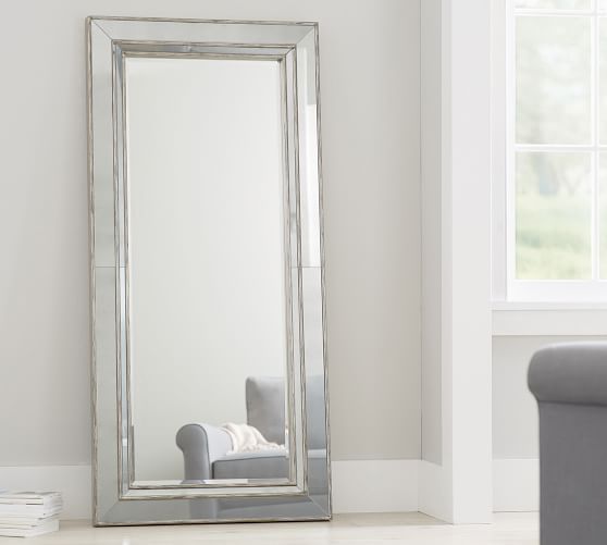 Marlena Antique Floor Mirror | Pottery Barn (US)