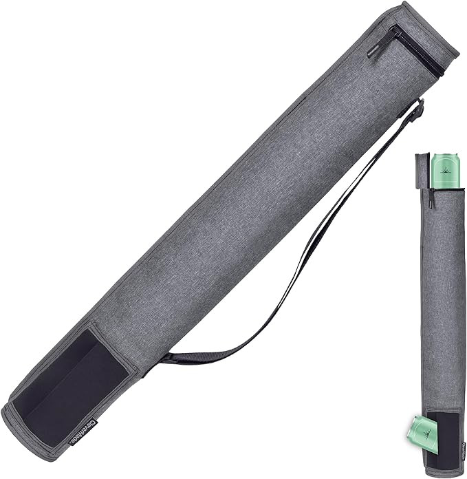 CleverMade 6 Can Cooler Sleeve - Insulated 6-Pack Cooler Tube with Adjustable Shoulder Strap, Eas... | Amazon (US)